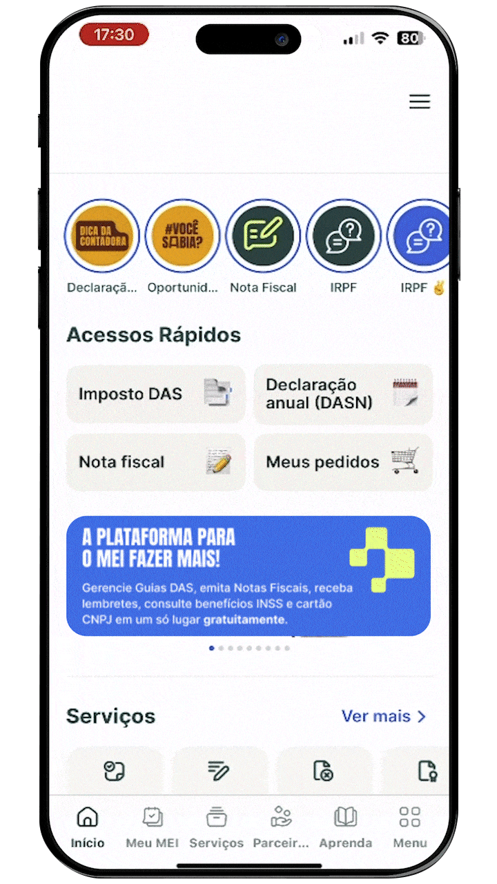 Usuário é impactado pelo anúncio.
