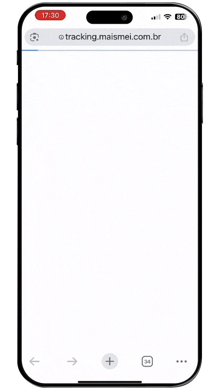 Usuário é direcionado a loja de aplicativos.